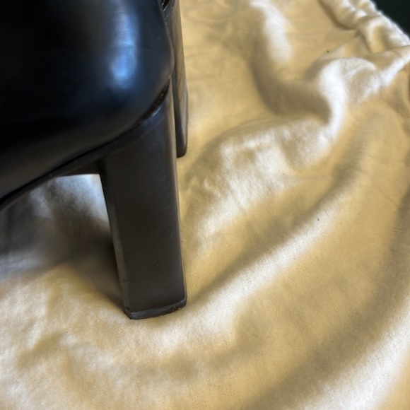 Black stacked heels boots - Picture 6 of 14